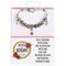 Edge Collection - 7" x 1" - Plated Snowflake Bracelet with Blue Zirconias - 1 Piece